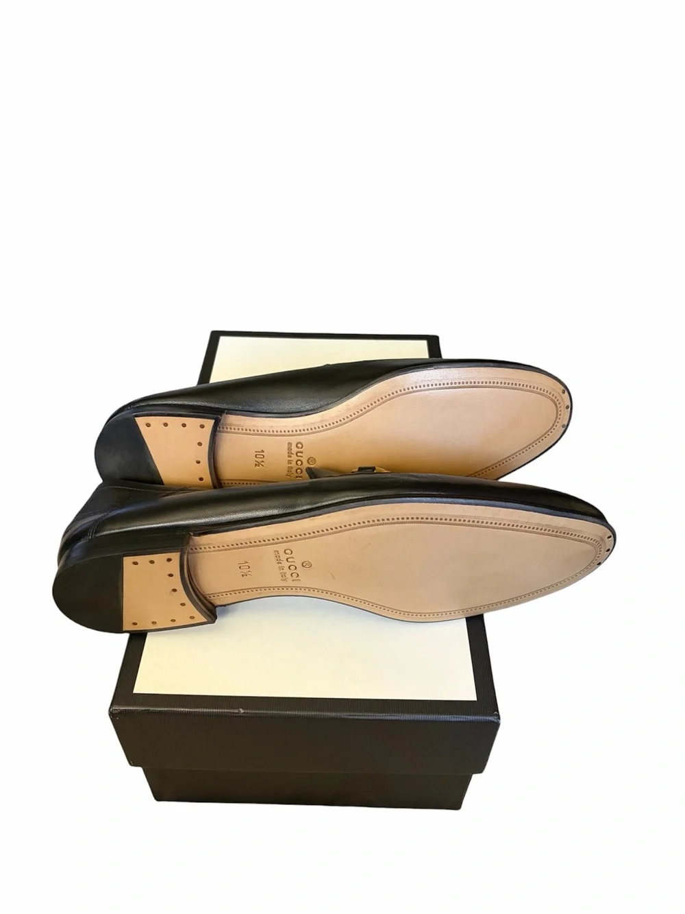 Gucci Black Leather Horsebit Loafers with Embroidered Tiger size 10.5